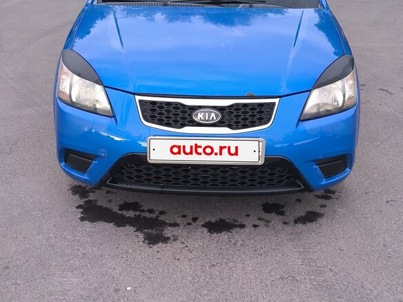 2010 Kia Rio II Рестайлинг, синий, 600000 рублей - вид 1