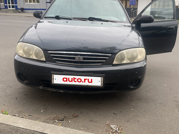 2006 Kia Spectra I Рестайлинг 2, чёрный - вид 2