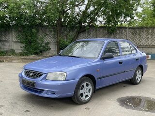 2004 Hyundai Accent ТагАЗ II, синий, 340000 рублей, вид 2