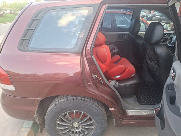 2008 Hyundai Santa Fe Classic Classic, красный, 600000 рублей - вид 6