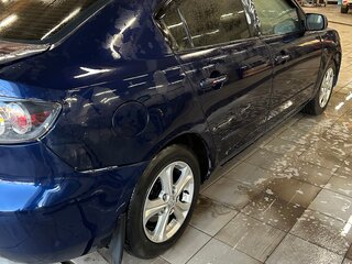 2008 Mazda 3 I (BK) Рестайлинг, синий, 280000 рублей, вид 3