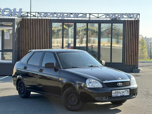 2011 Lada (ВАЗ) Priora I, чёрный - вид 1