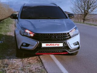 2017 Lada (ВАЗ) Vesta SW Cross I, серебристый, 1150000 рублей, вид 4