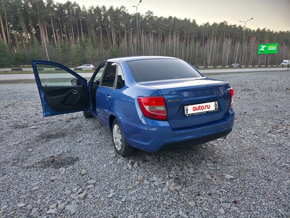 2020 Lada (ВАЗ) Granta I Рестайлинг, синий, 730000 рублей - вид 9