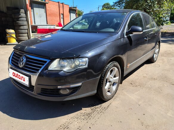 2009 Volkswagen Passat B6, чёрный, 590000 рублей - вид 1
