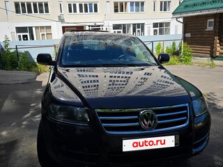 2005 Volkswagen Touareg I, чёрный, 900000 рублей, вид 2