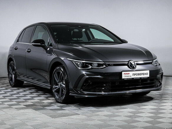2021 Volkswagen Golf VIII, чёрный - вид 2