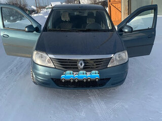 2013 Renault Logan I Рестайлинг, синий, 420000 рублей, вид 3