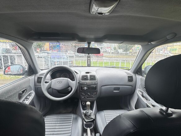 2008 Hyundai Accent ТагАЗ II, чёрный, 450000 рублей - вид 4