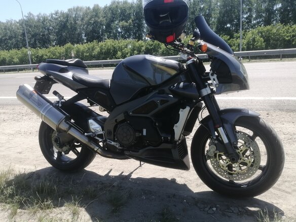 2003 Aprilia Tuono 1000, серый - вид 3
