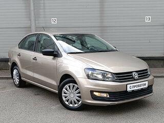 2015 Volkswagen Polo V Рестайлинг, бежевый, 889000 рублей, вид 4