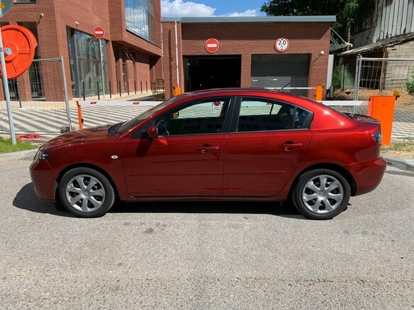 2008 Mazda 3 I (BK) Рестайлинг, красный - вид 1