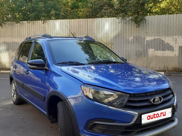 2020 Lada (ВАЗ) Granta Cross I Рестайлинг, синий, 540000 рублей - вид 2