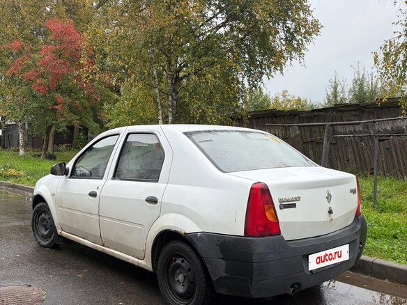 2007 Renault Logan I, белый, 180000 рублей - вид 4