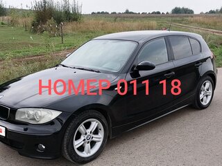 2005 BMW 1 серии 118i I (E81/E82/E87/E88), чёрный, 570000 рублей, вид 2