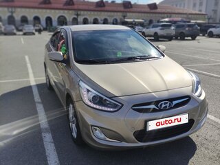 2014 Hyundai Solaris I, бежевый, 898000 рублей, вид 3