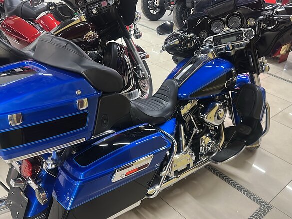 2008 Harley-Davidson Electra Glide, синий, 860000 рублей - вид 6