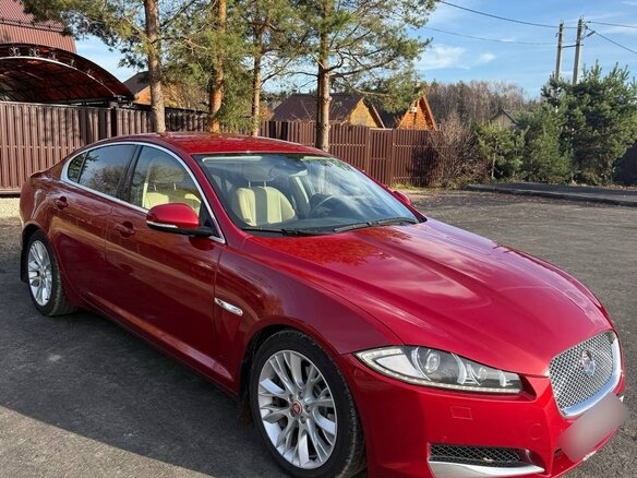 2013 Jaguar XF I Рестайлинг, красный, 1500000 рублей