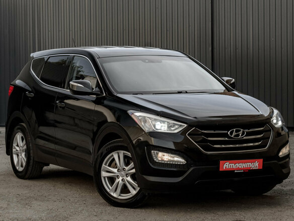 2013 Hyundai Santa Fe III, чёрный, 1780000 рублей - вид 3