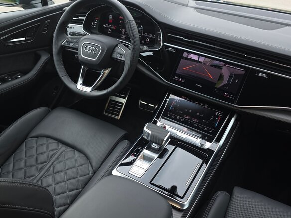 2025 Audi SQ7 I (4M) Рестайлинг 2, чёрный - вид 9