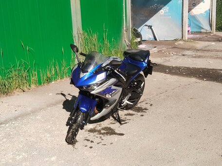 2015 Yamaha YZF-R3, синий, 450000 рублей, вид 3