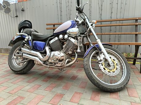 1996 Yamaha XV400 Virago, синий, 269000 рублей, вид 5