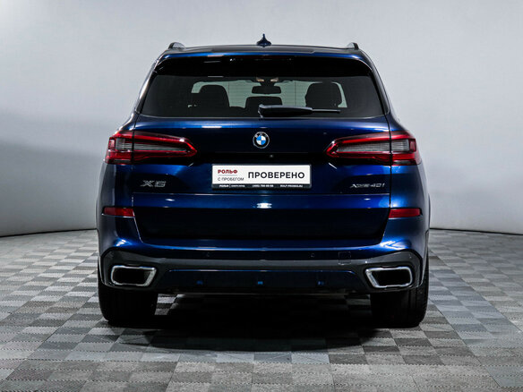 2019 BMW X5 40i IV (G05/G18), синий - вид 26