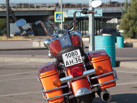 2003 Harley-Davidson Road King, оранжевый, 700000 рублей, вид 5