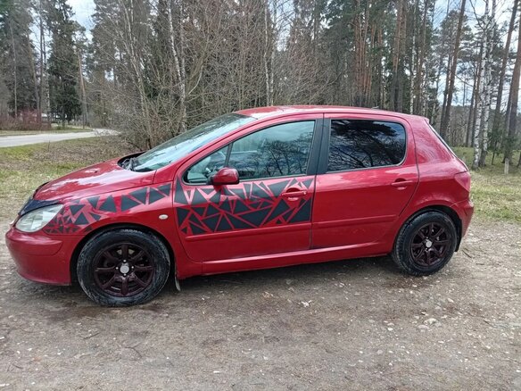 2005 Peugeot 307 I, красный - вид 4