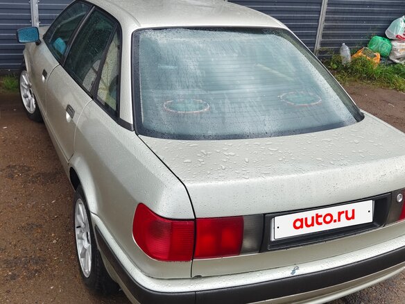 1992 Audi 80 V (B4), серебристый, 168000 рублей - вид 1