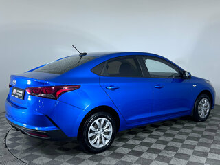 2021 Hyundai Solaris II Рестайлинг, синий, 1550000 рублей, вид 4