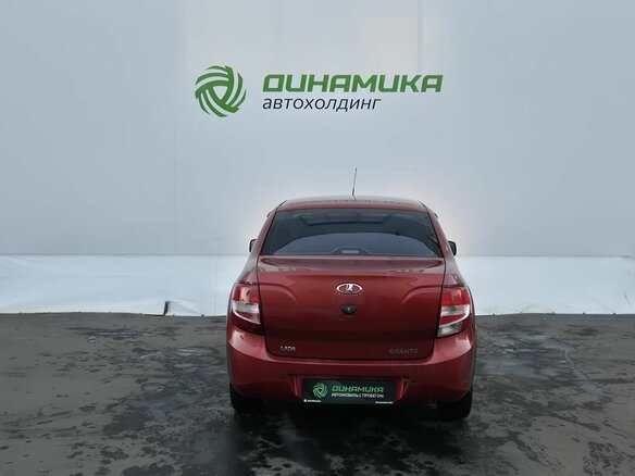 2013 Lada (ВАЗ) Granta I, красный, 415000 рублей - вид 5