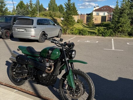 2022 Triumph Scrambler, зелёный, 1199000 рублей, вид 2