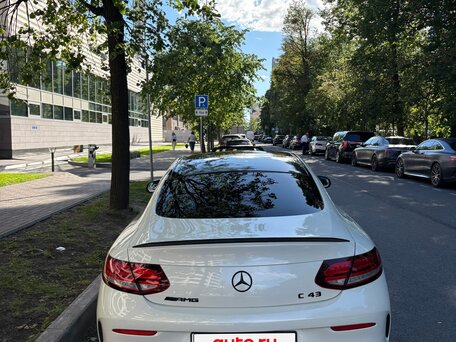 2018 Mercedes-Benz C-Класс AMG 43 AMG IV (W205) Рестайлинг, белый, 3520000 рублей, вид 4