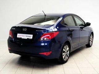 2015 Hyundai Solaris I Рестайлинг, синий, 818000 рублей, вид 5