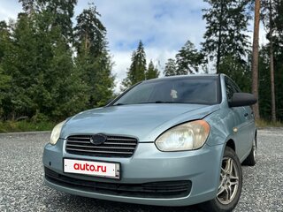 2006 Hyundai Verna II, голубой, 350000 рублей, вид 3