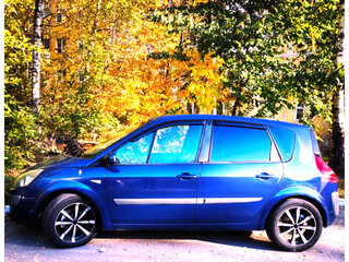 2008 Renault Scenic Grand II Рестайлинг, синий, 585000 рублей, вид 1