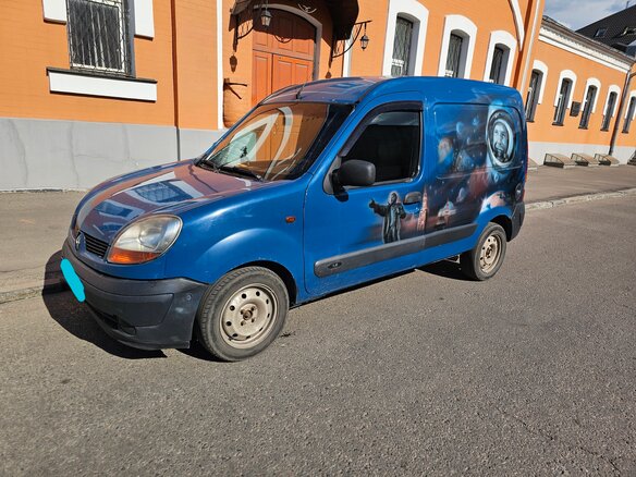 2004 Renault Kangoo I Рестайлинг, синий, 320000 рублей - вид 2