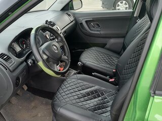 2013 Skoda Fabia II Рестайлинг, зелёный, 455000 рублей, вид 5