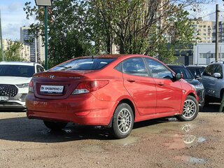 2012 Hyundai Solaris I, красный, 429000 рублей, вид 4