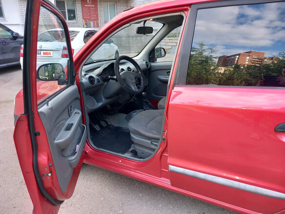 1999 Hyundai Atos, красный - вид 3