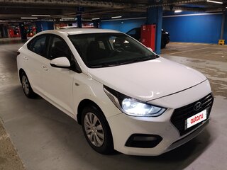 2019 Hyundai Solaris II, белый, 650000 рублей, вид 1