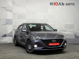 2021 Hyundai Solaris II Рестайлинг, синий, 1460000 рублей, вид 3