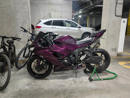 2020 Kawasaki ZX-6R Ninja, фиолетовый, 1400000 рублей, вид 2
