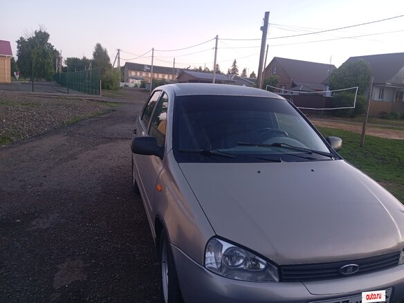 2007 Lada (ВАЗ) Kalina I, бежевый, 125000 рублей - вид 1