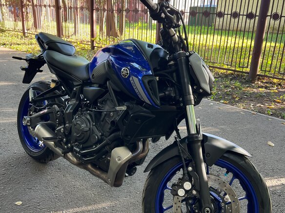 2021 Yamaha MT-07 (FZ-07), синий - вид 5