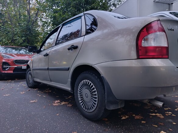 2006 Lada (ВАЗ) Kalina I, бежевый - вид 1
