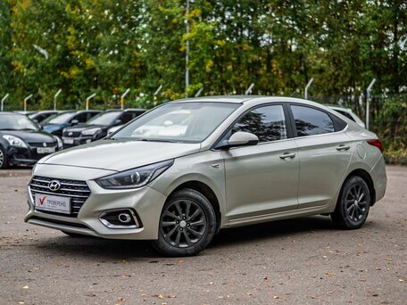 2017 Hyundai Solaris II, бежевый, 1099000 рублей, вид 1