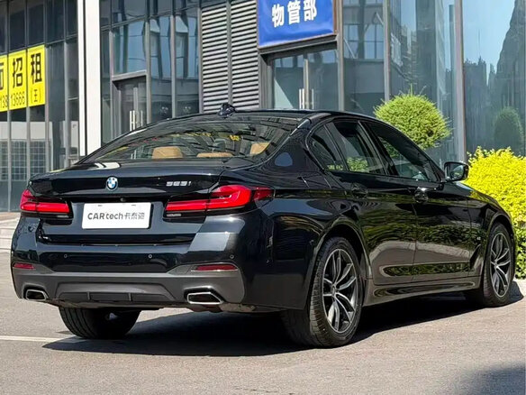 2023 BMW 5 серии 525Li VII (G30/G31/G38) Рестайлинг, чёрный - вид 2