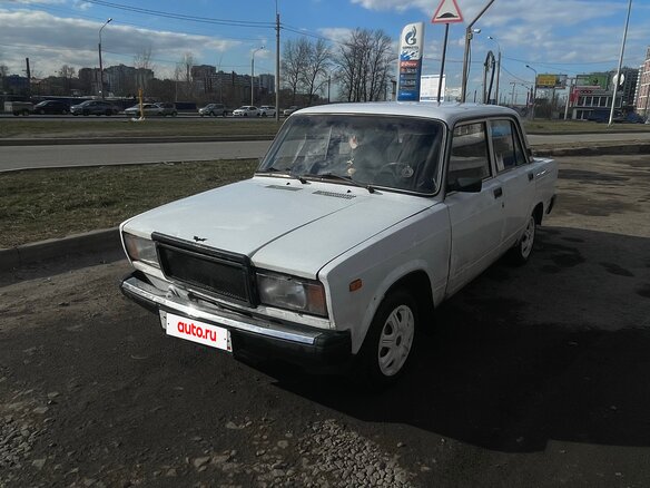 2008 Lada (ВАЗ) 2107, белый, 130000 рублей